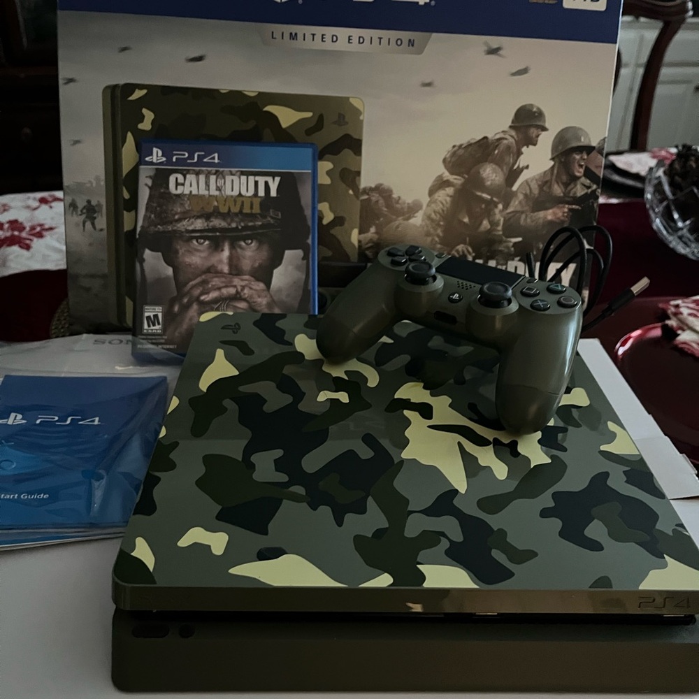 Great-gift idea-Sony PS4 Limited edition call of duty WWII 1TB - Picture 2 of 2